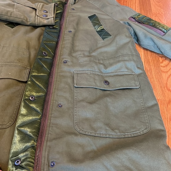 NWT Free People We The Free Farrah Military Parka Long Coat size Small - Picture 6 of 16